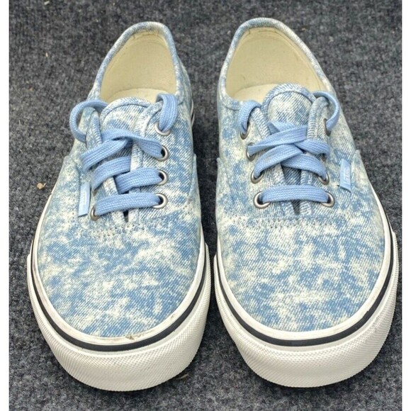 VANS Shoes Women Size 7 AUTHENTIC Denim Winter Sky Blue Canvas Low Sneaker - Picture 10 of 15